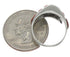 Silver Jewelry Red Oyster Shell Inlay Ring Size 5-3/4 VX36724